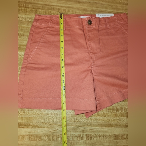 Women’s Washed Twill Shorts Coral Mist, size 8 - Picture 10 of 10